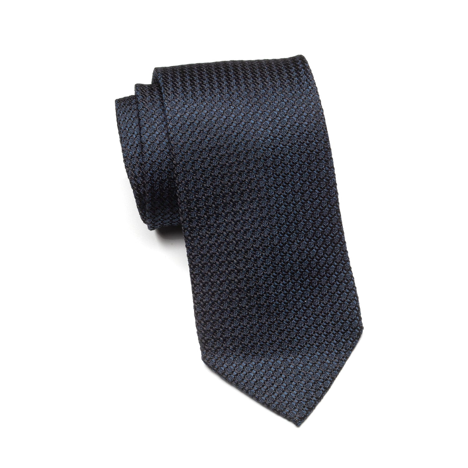Mens Ledberry Grenadine Tie – Midnight Weave