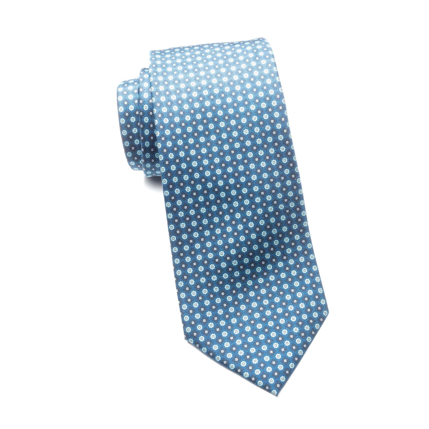 Mens Ledberry Silk Tie – Powder Dot Geo