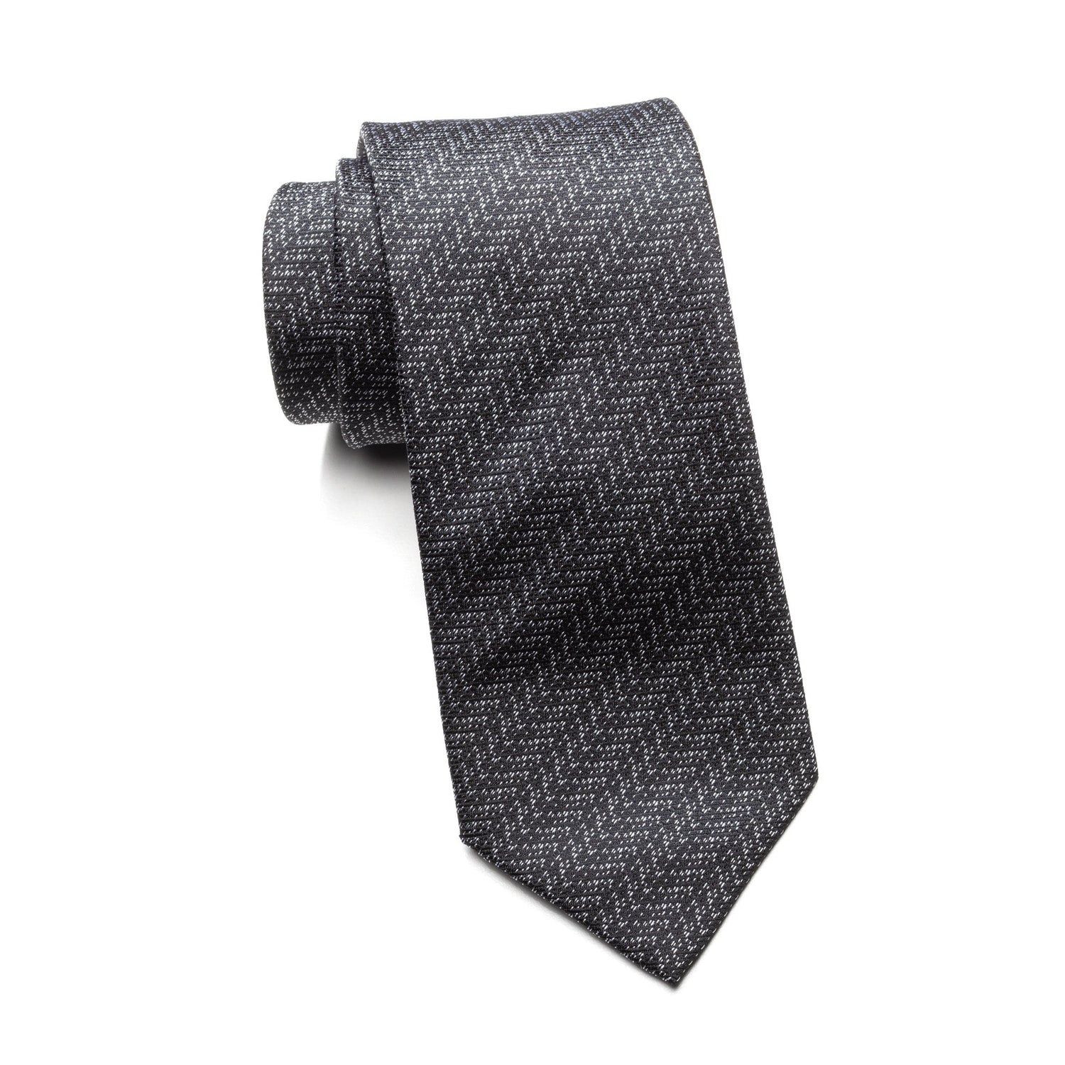 Teens Aurelio & Co Tie – Charcoal Tweed