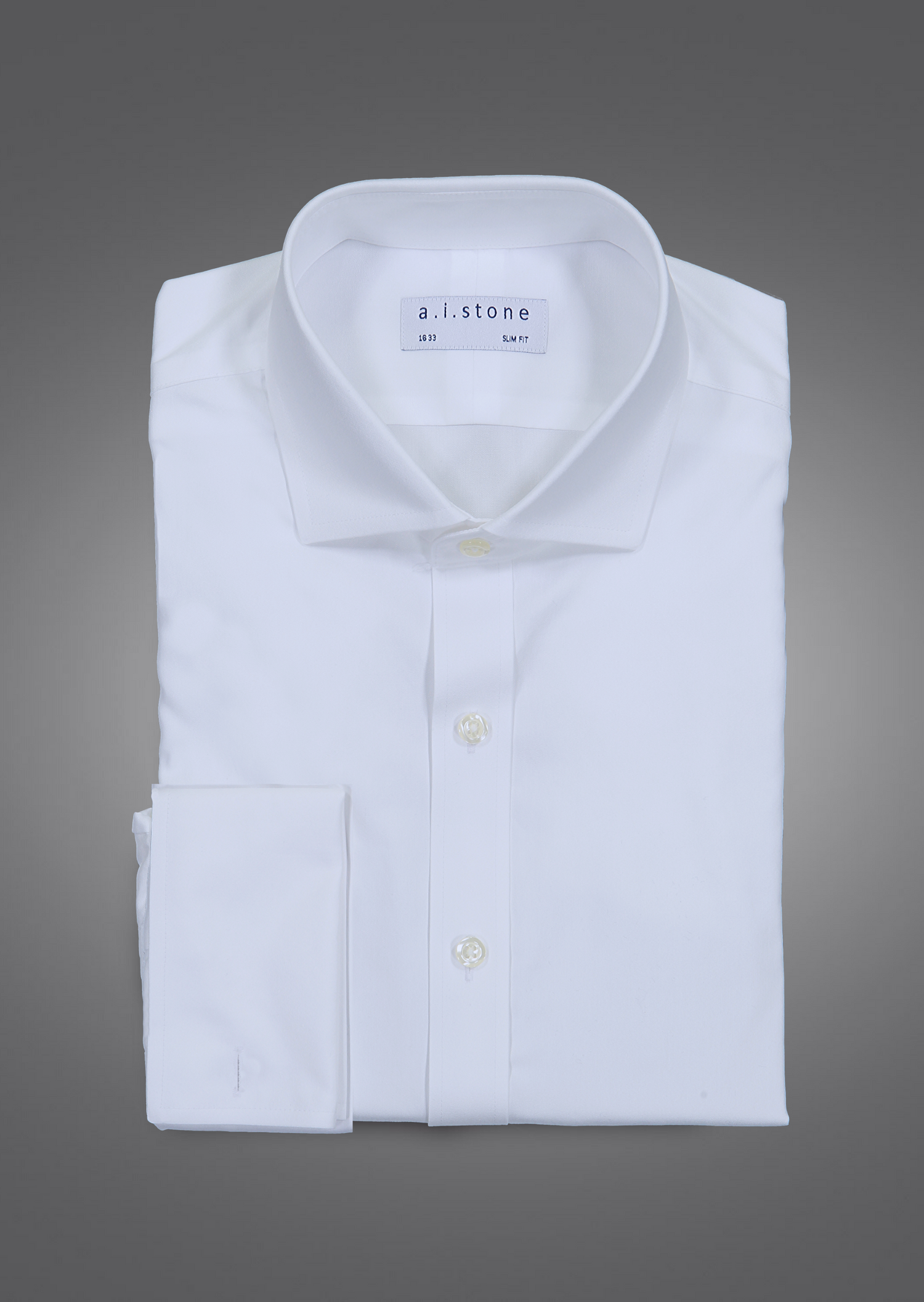 Mens Pinpoint Cutaway Collar NON IRON French Cuff