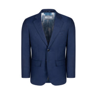 Boys Zilli Suit Classic Blue Textured