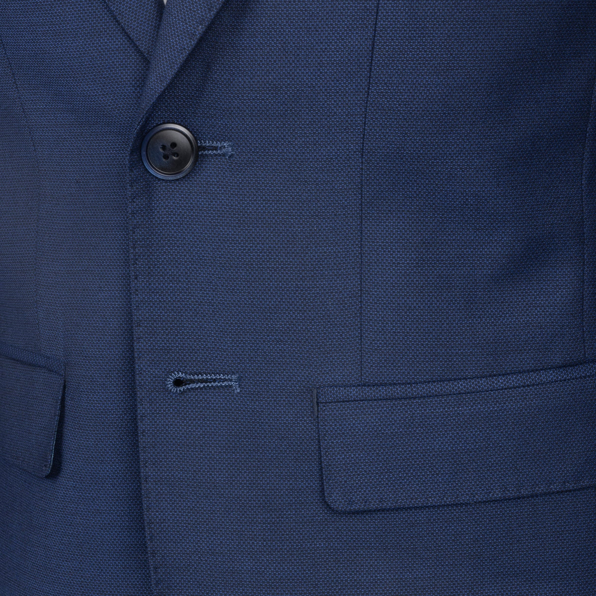 Boys Zilli Suit Classic Blue Textured