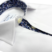 CLEAN Boys Twill NON IRON Cutaway Collar Shirt Long Sleeves Contrast 7