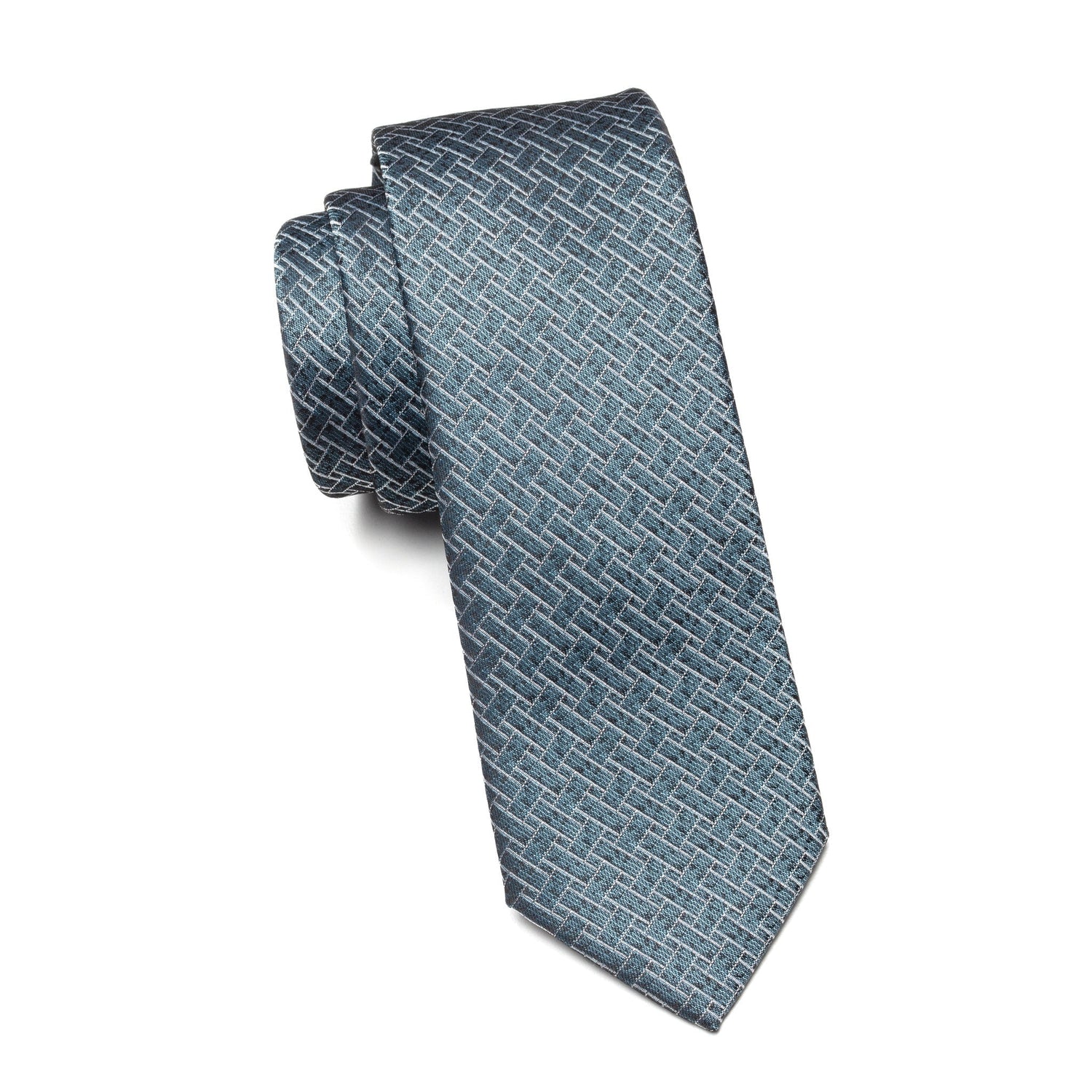 Boys Cache Tie – Denim Weave