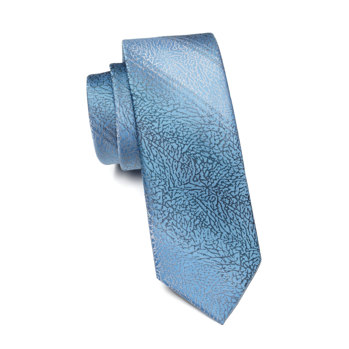 Boys Cache Tie – Blue Coral Crackle