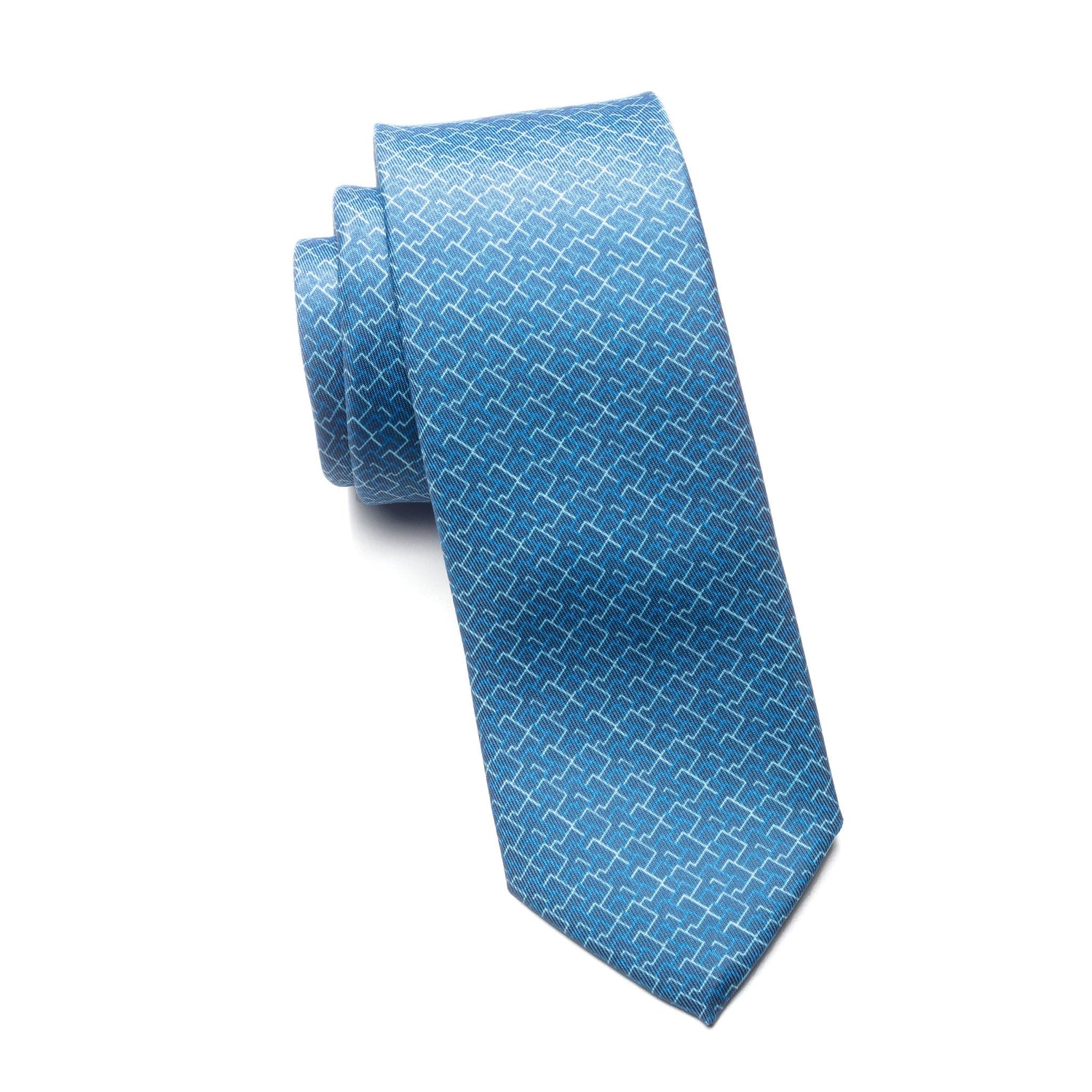 Boys Cache Tie – Sky Weave