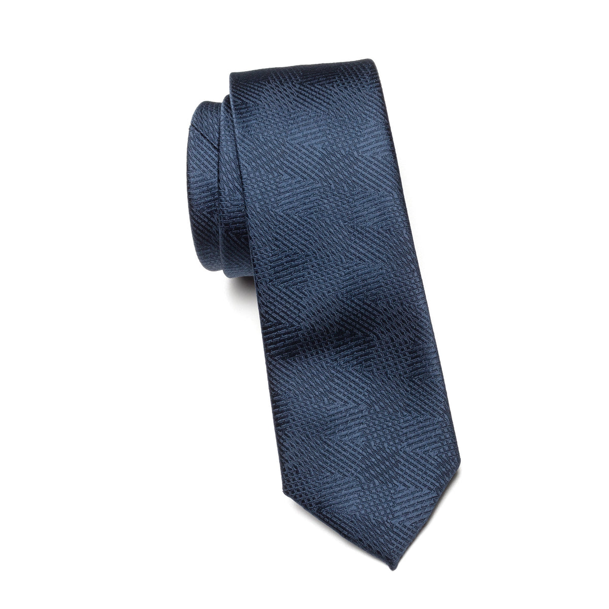 Boys Cache Tie – Chevron Ink