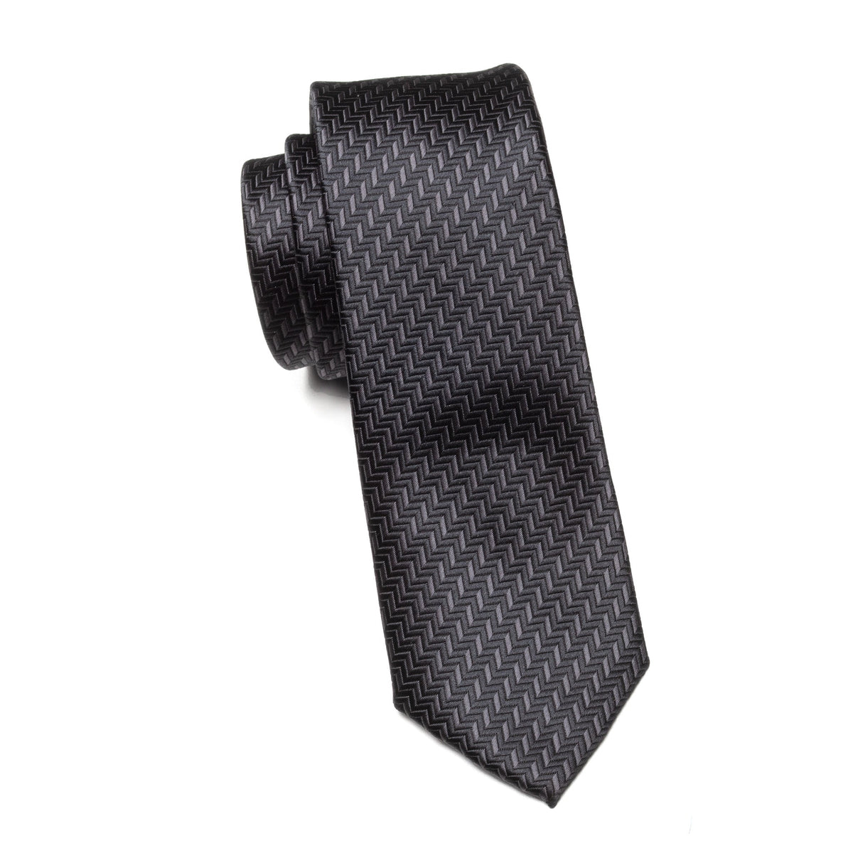 Boys Cache Tie – Onyx Chevron