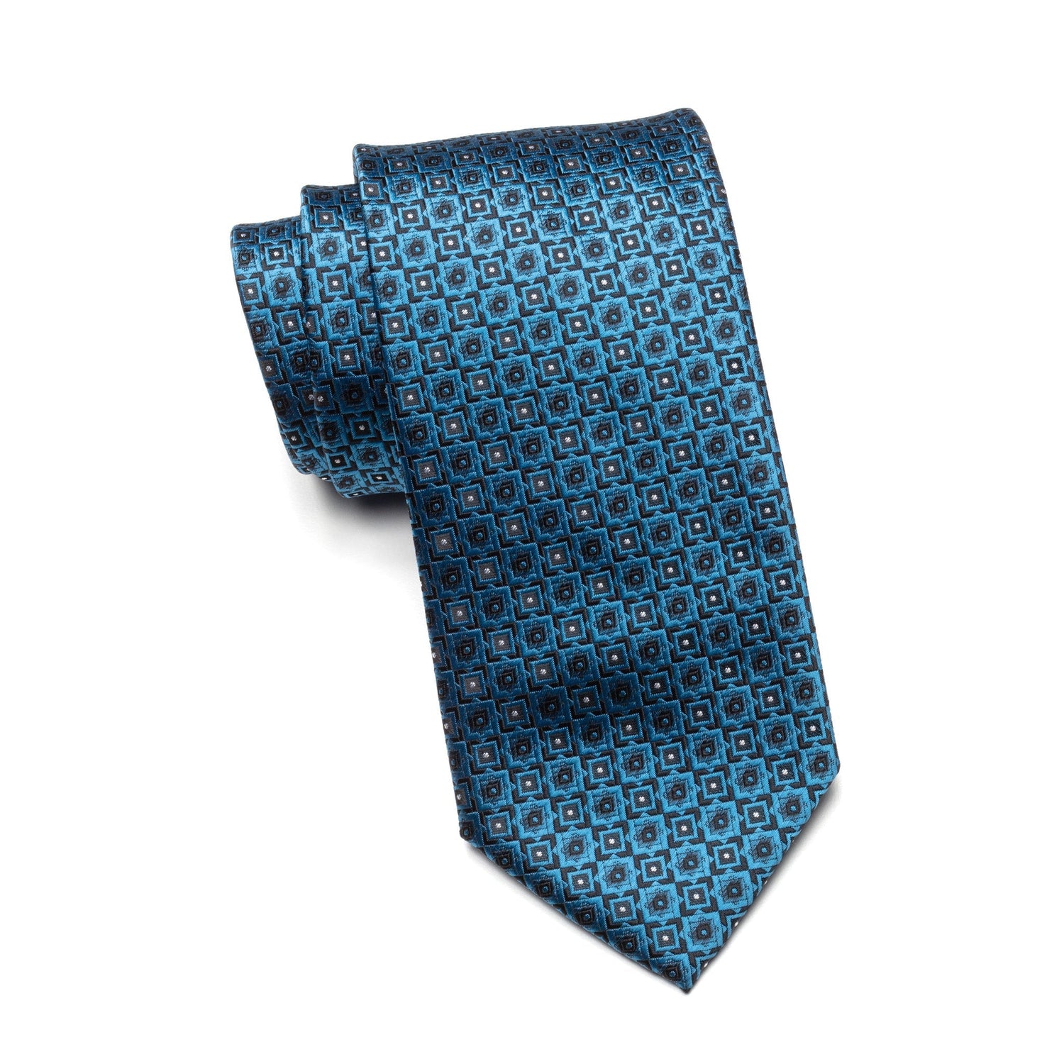 Mens Aurelio & Co Tie – Azur Mosaic