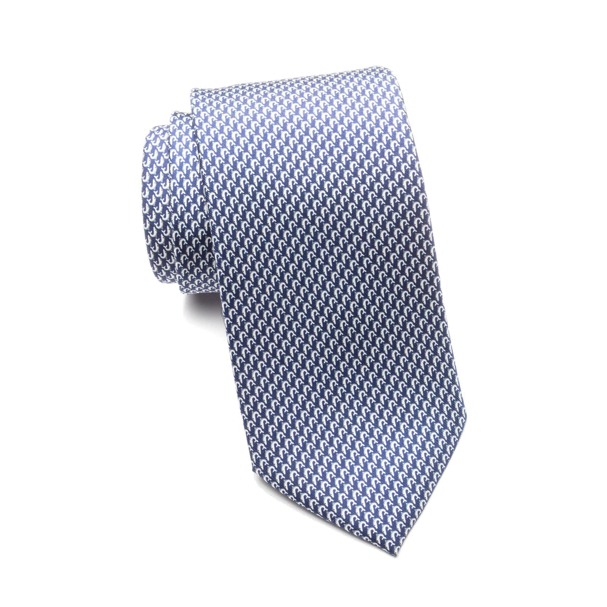 Mens Ledberry Silk Tie – Indigo Wave