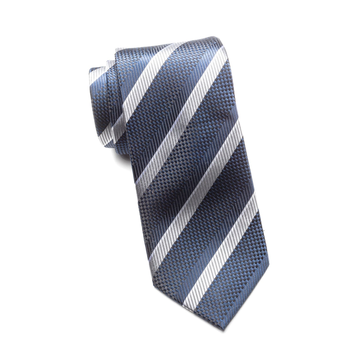 Mens Ledberry Silk Tie – Oxford Stripe