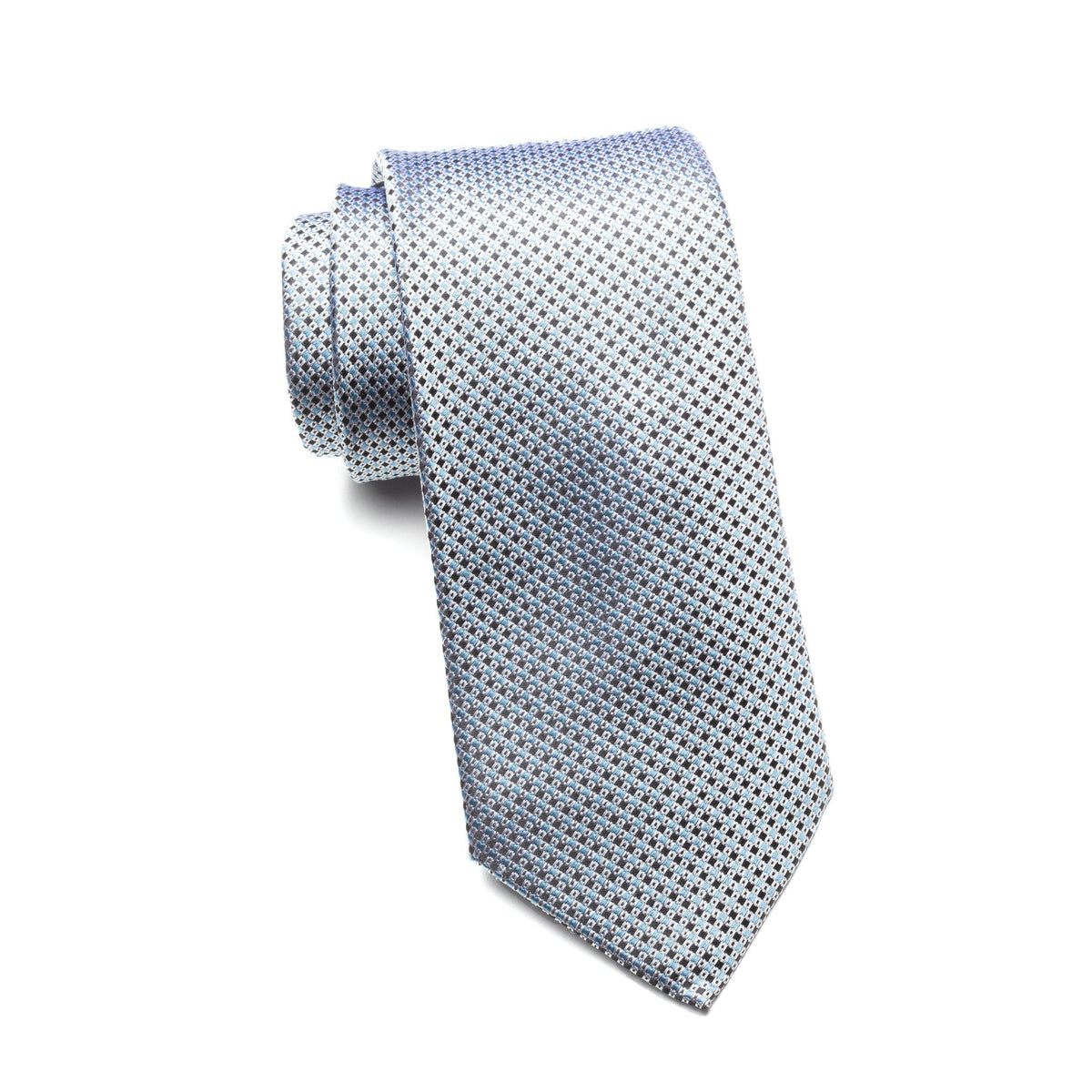 Mens Ledberry Silk Tie – Frost Micro Dot