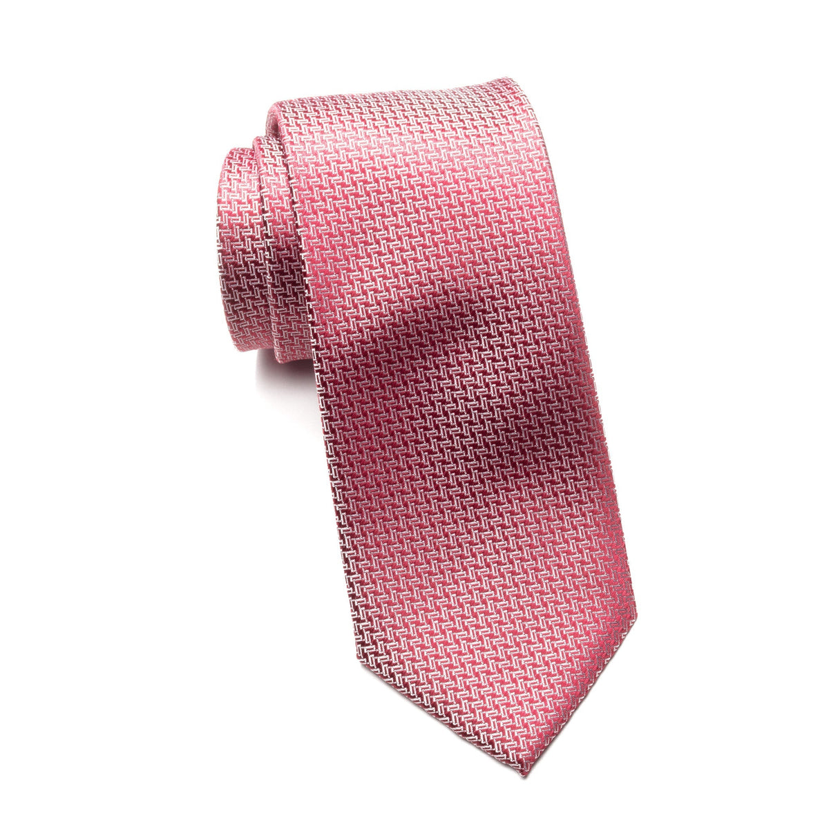 Teens Aurelio & Co Tie – Raspberry Grid