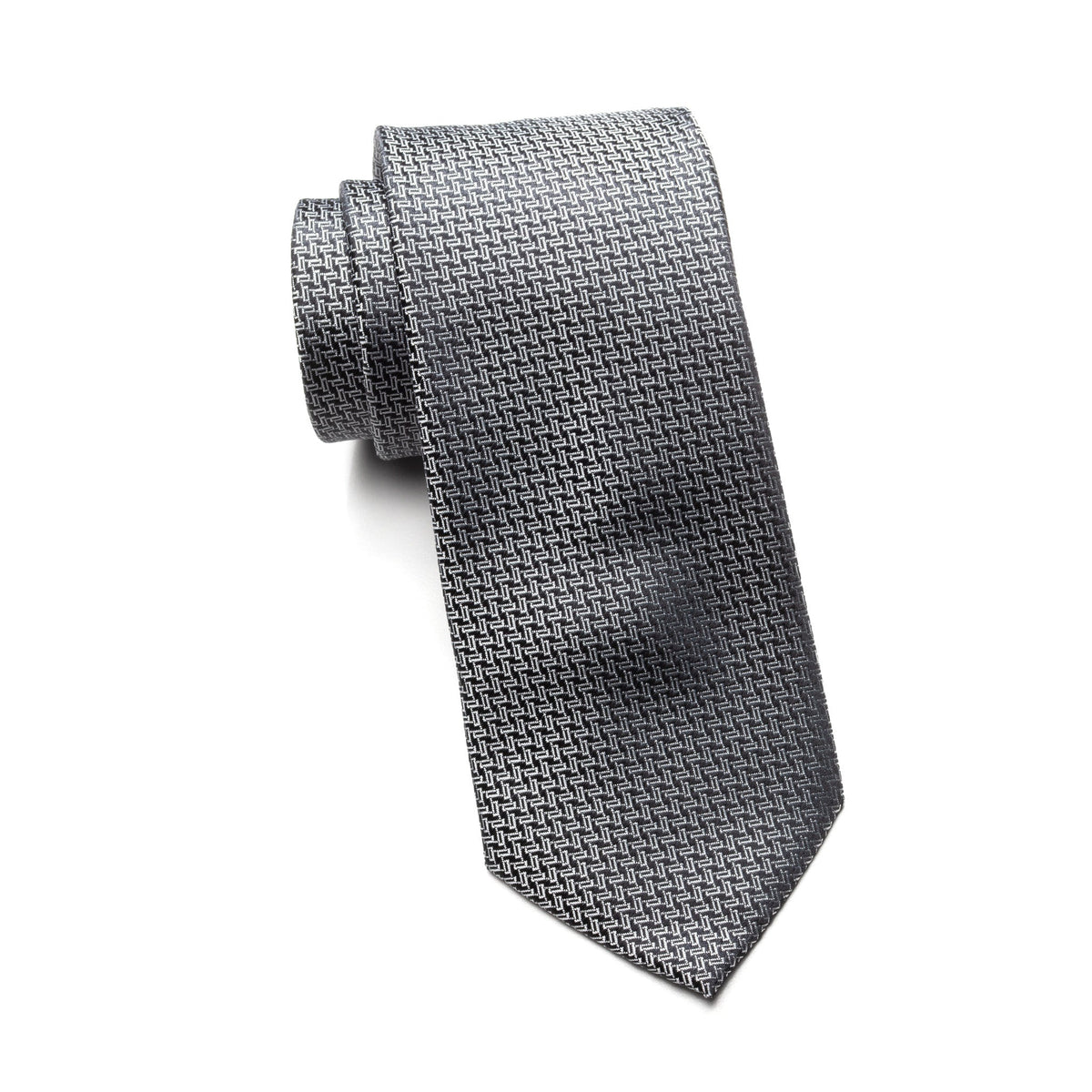 Teens Aurelio & Co Tie – Graphite Hatch