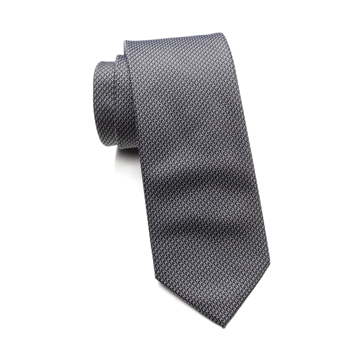 Teens Aurelio & Co Tie – Graphite Check Weave