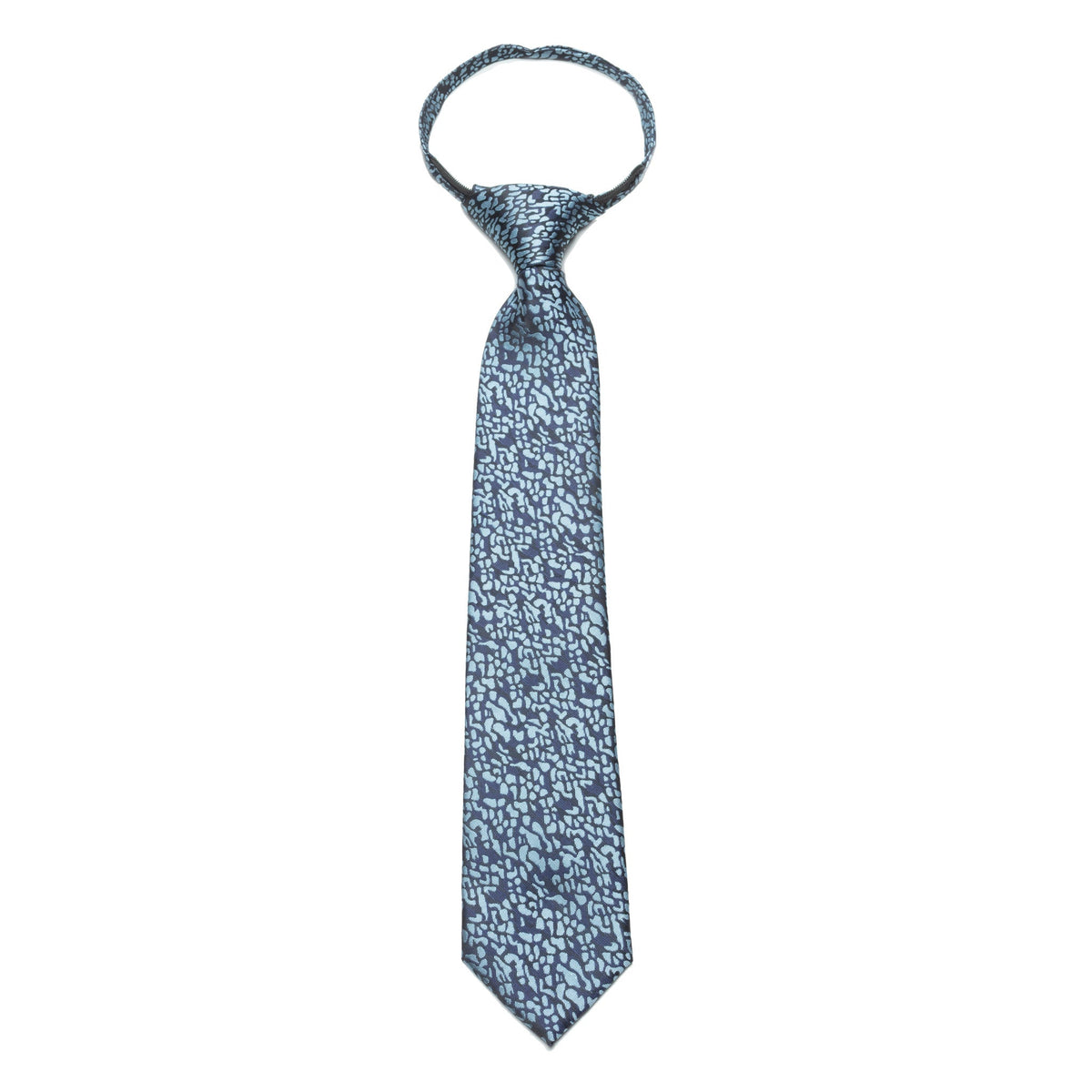 Boys Zipper Tie – Storm Pebble