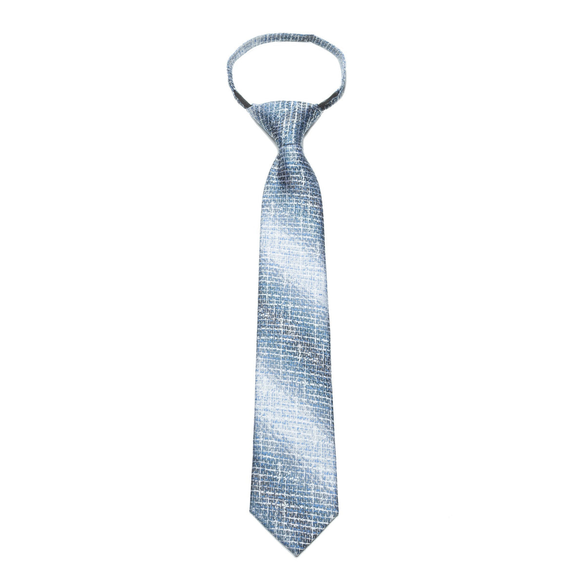 Boys Zipper Tie – Arctic Brushstroke