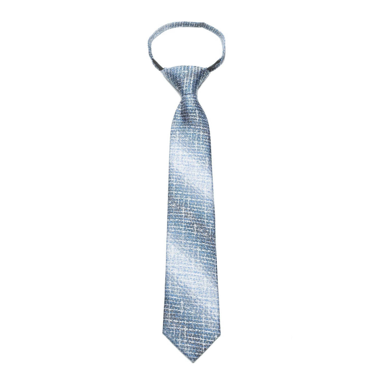 Boys Zipper Tie – Arctic Brushstroke