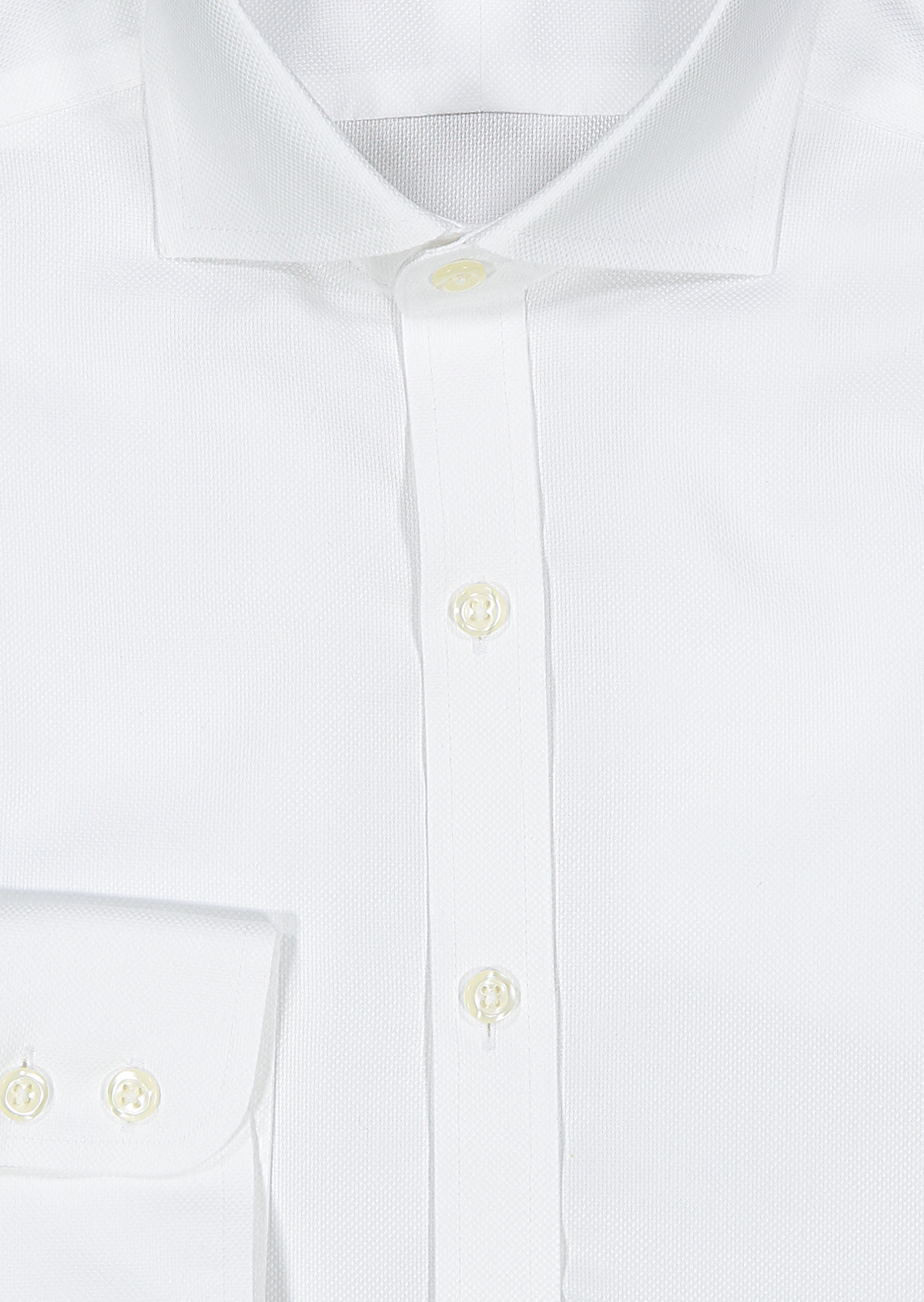 Mens Dobby Cutaway Collar NON IRON Slim Fit French Cuff