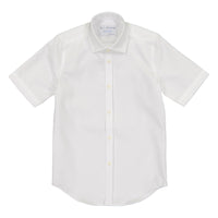 CLEAN Boys Twill NON IRON Cutaway Collar Short Sleeves