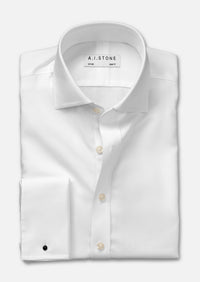 Mens Pinpoint Spread Collar Classic Fit NON IRON French Cuff