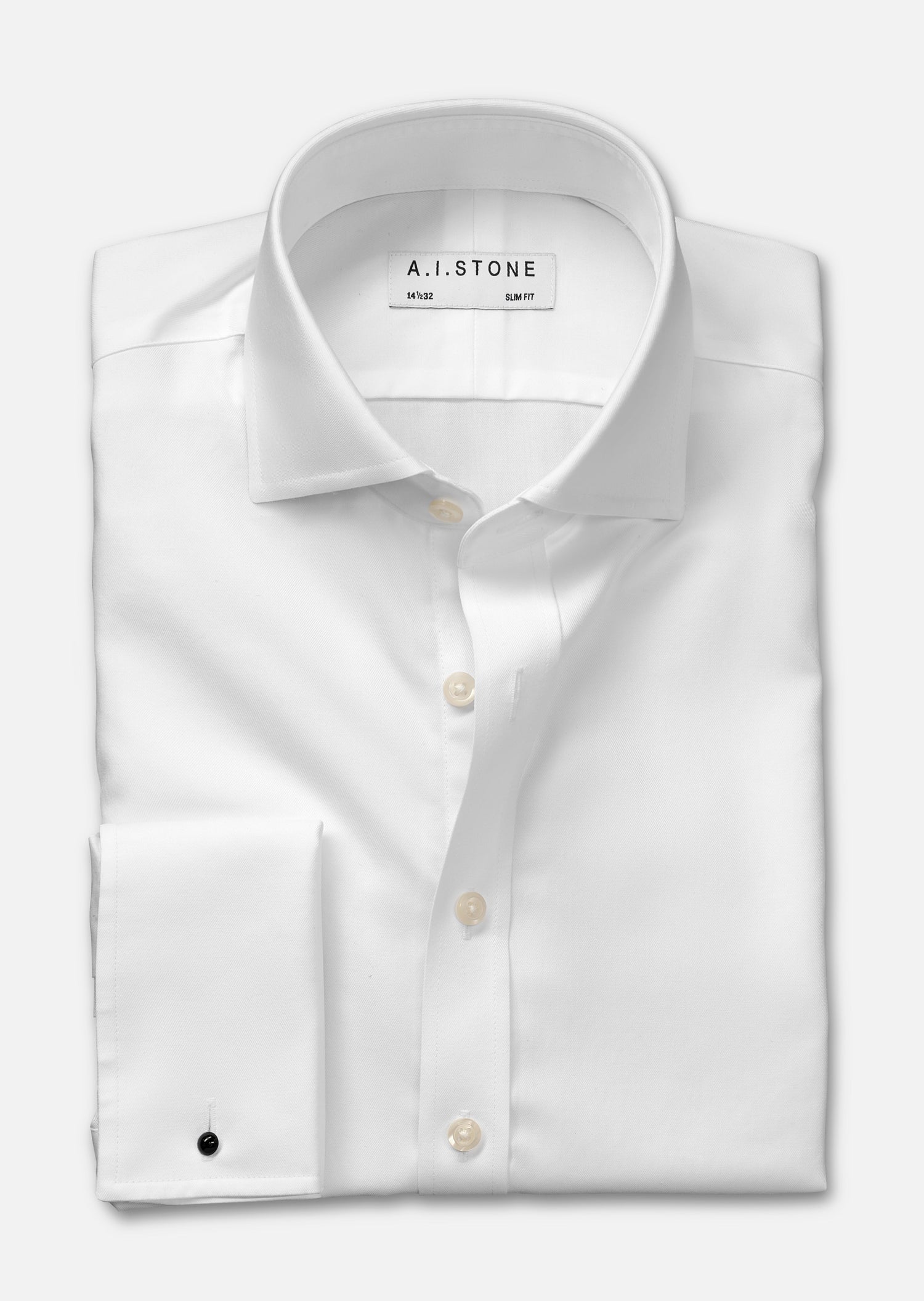 Mens Twill Cutaway Collar Super Slim Fit French Cuff