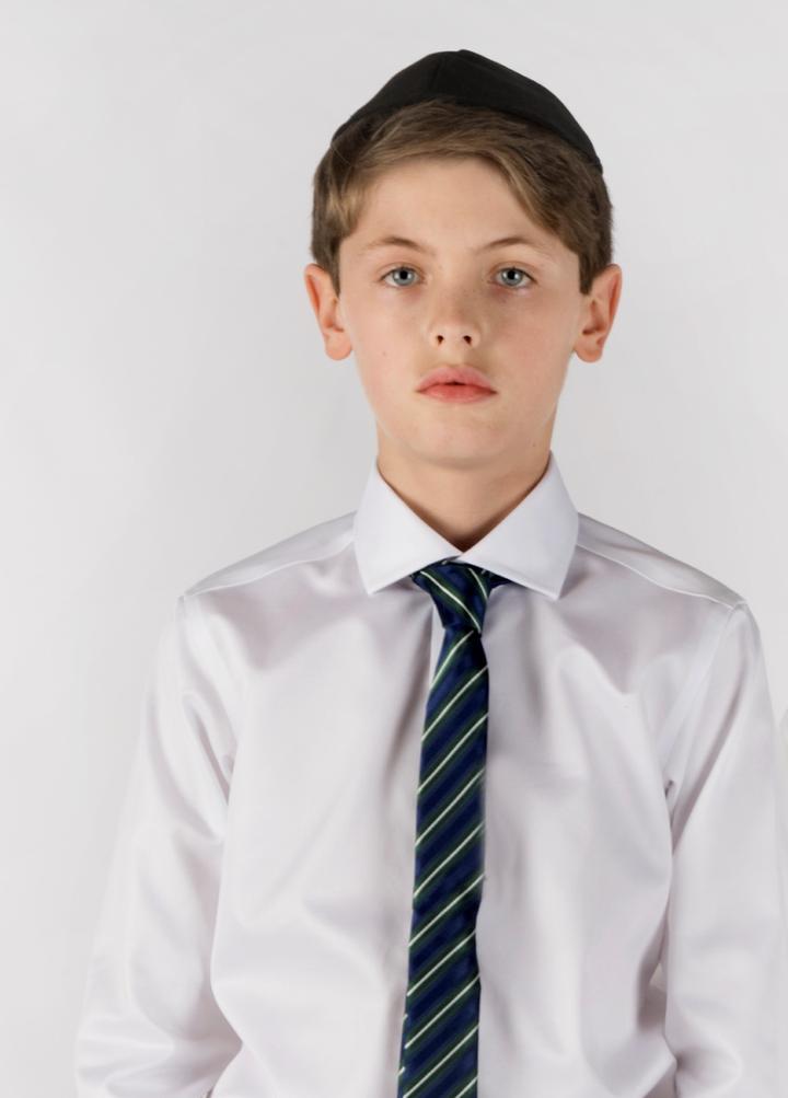 Clean Boys Twill Cutaway Collar Shirt Slim Fit