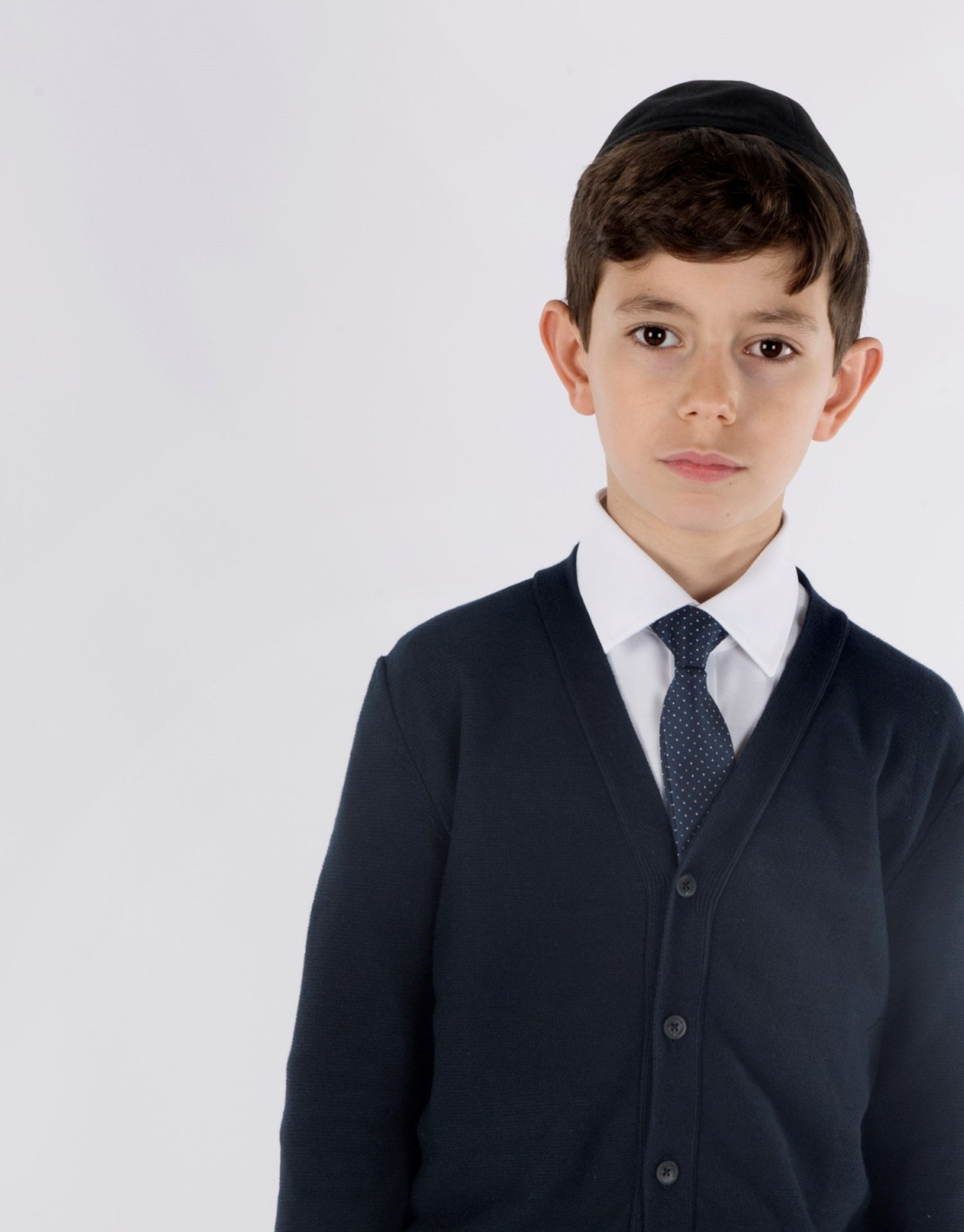 CLEAN Boys Twill Spread Collar