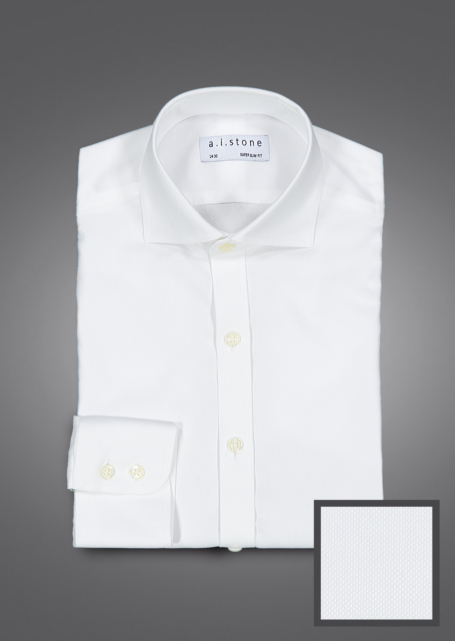 Mens Dobby Cutaway Collar NON IRON Slim Fit