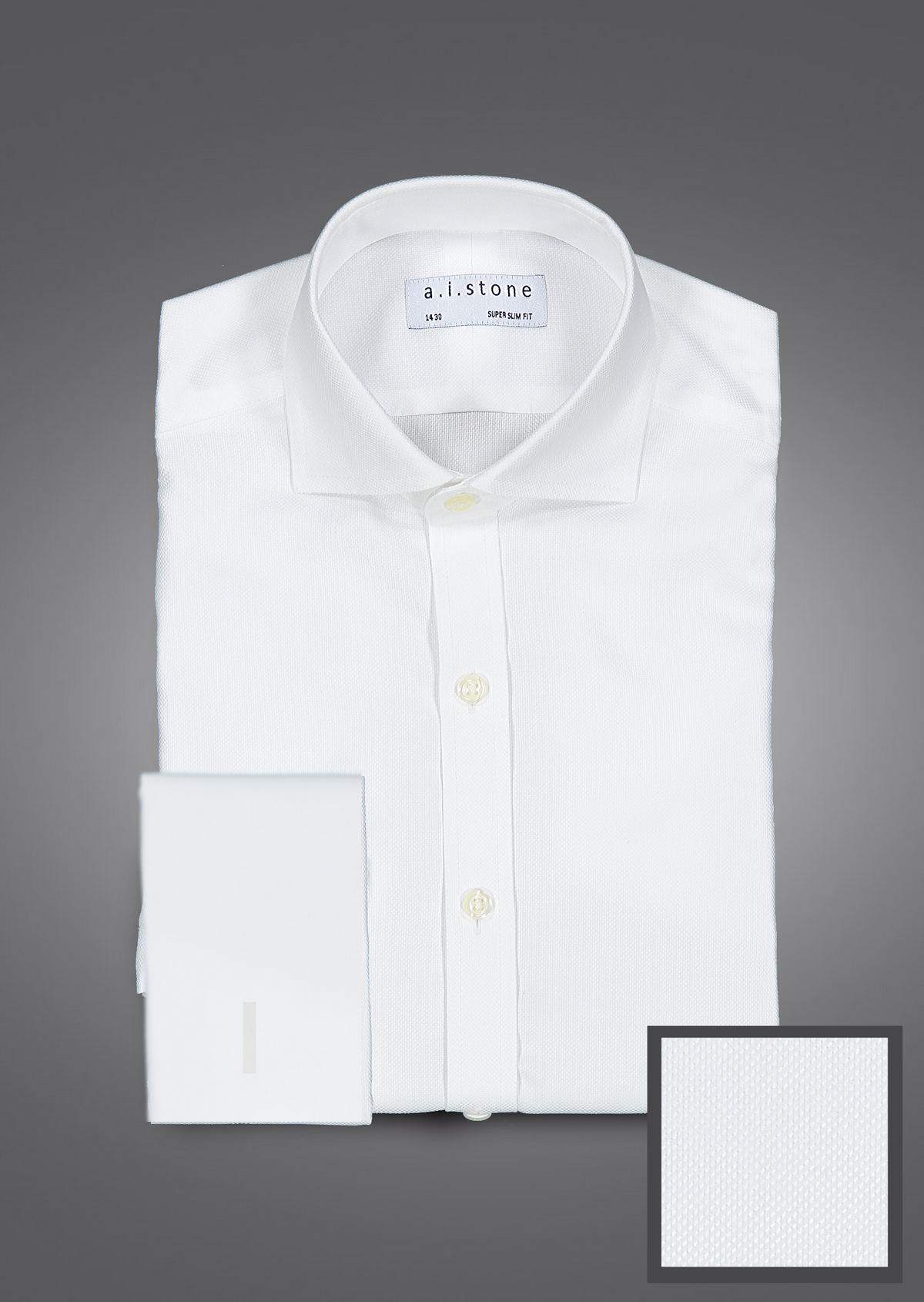 Mens Dobby Cutaway Collar NON IRON Classic Fit French Cuff